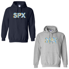Load image into Gallery viewer, St. Pius X Catholic School - "Chalk" Youth/Adult Hooded Sweatshirt
