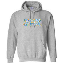 Load image into Gallery viewer, St. Pius X Catholic School - "Chalk" Youth/Adult Hooded Sweatshirt
