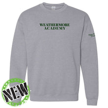 Load image into Gallery viewer, Weathermore Academy - "Upon the Rock" Youth/Adult Crewneck Sweatshirt
