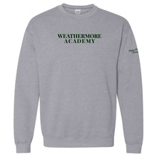 Load image into Gallery viewer, Weathermore Academy - "Upon the Rock" Youth/Adult Crewneck Sweatshirt
