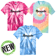Load image into Gallery viewer, Marquette Catholic School - &quot;Big M&quot; Youth/Adult Tie-Dyed Short Sleeve T
