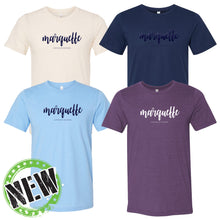 Load image into Gallery viewer, Marquette Teachers - "Puff Script" Adult Blended SS T
