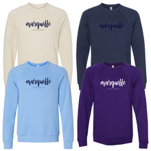 Load image into Gallery viewer, Marquette Teachers - "Puff Script" Adult Crewneck Sweatshirt

