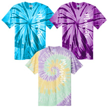 Load image into Gallery viewer, Marquette Teachers - "Vertical" Adult Tie-Dyed Short Sleeve T
