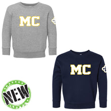 Load image into Gallery viewer, Monte Cassino - &quot;MC&quot; Toddler Fleece Crewneck Sweatshirt
