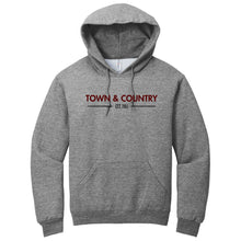 Load image into Gallery viewer, Town &amp; Country School - &quot;Heritage&quot; Youth/Adult Hooded Sweatshirt
