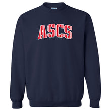 Load image into Gallery viewer, All Saints Catholic School - "Varsity Stripe" Youth/Adult Crewneck Sweatshirt
