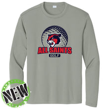 Load image into Gallery viewer, All Saints Catholic School - &quot;Athletic Golf&quot; Youth/Adult Long Sleeve Performance T
