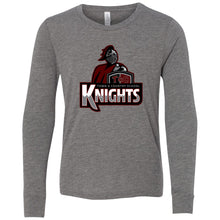 Load image into Gallery viewer, Town &amp; Country School - &quot;Knights&quot; Youth/Adult Tri-Blend Long Sleeve T
