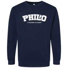 Load image into Gallery viewer, Philosophy Academy Tulsa - &quot;Philo&quot; Toddler/Youth/Adult Elevated Crewneck Fleece
