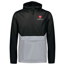 Load image into Gallery viewer, Wright Christian Academy - &quot;Crest&quot; Youth/Adult 1/4 Zip Hooded Packable Pullover
