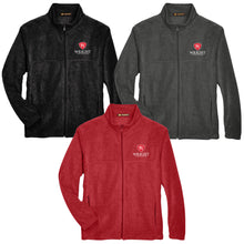 Load image into Gallery viewer, Wright Christian Academy - &quot;Crest&quot; Full Zip Fleece Jacket
