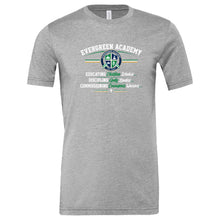Load image into Gallery viewer, Evergreen Academy - "Values" Youth/Adult Blended Soft SS T
