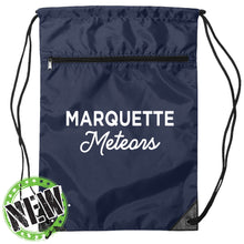 Load image into Gallery viewer, Marquette Catholic School - &quot;MQS Metors&quot; Zipper Drawstring Backpack
