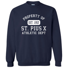 Load image into Gallery viewer, St. Pius X Catholic School - &quot;Property Of&quot; Youth/Adult Crewneck Sweatshirt
