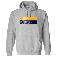 Load image into Gallery viewer, St. Pius X Catholic School - &quot;Color Block&quot; Youth/Adult Hooded Sweatshirt

