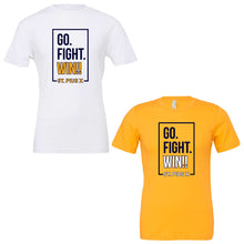 Load image into Gallery viewer, St. Pius X Catholic School - &quot;Go.Fight.Win&quot; Youth/Adult Fashion Soft SS T
