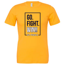 Load image into Gallery viewer, St. Pius X Catholic School - &quot;Go.Fight.Win&quot; Youth/Adult Fashion Soft SS T
