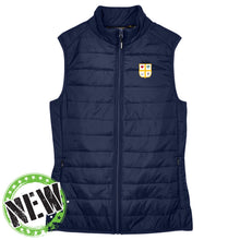 Load image into Gallery viewer, St. John Catholic School - "Crest" Women's Packable Puffer Vest
