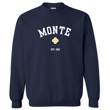 Load image into Gallery viewer, Monte Cassino - "College Monte" Youth/Adult Crewneck Sweatshirt
