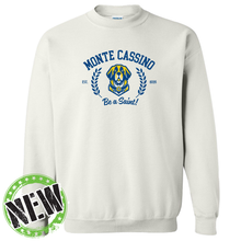 Load image into Gallery viewer, Monte Cassino - "College Bernie" Youth/Adult Crewneck Sweatshirt
