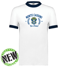 Load image into Gallery viewer, Monte Cassino - "College Bernie" Youth/Adult Ringer T
