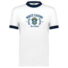 Load image into Gallery viewer, Monte Cassino - "College Bernie" Youth/Adult Ringer T
