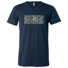 Load image into Gallery viewer, St. Pius X Catholic School - &quot;Reverse Block&quot; Adult/Unisex Blended SS V-Neck
