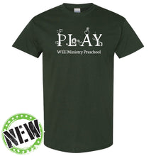 Load image into Gallery viewer, Wee Ministry Preschool - &quot;Play&quot; Youth/Adult Short Sleeve T
