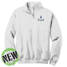Load image into Gallery viewer, Marquette Catholic School - "CTK Script" Youth/Adult 1/4 Zip Sweatshirt
