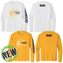 Load image into Gallery viewer, St. Pius X Catholic School - &quot;Shooter Shirt 2025&quot; Youth/Adult Performance LS T
