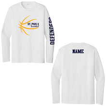 Load image into Gallery viewer, St. Pius X Catholic School - &quot;Shooter Shirt 2025&quot; Youth/Adult Performance LS T
